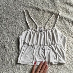 White Women's Spaghetti Strap Top